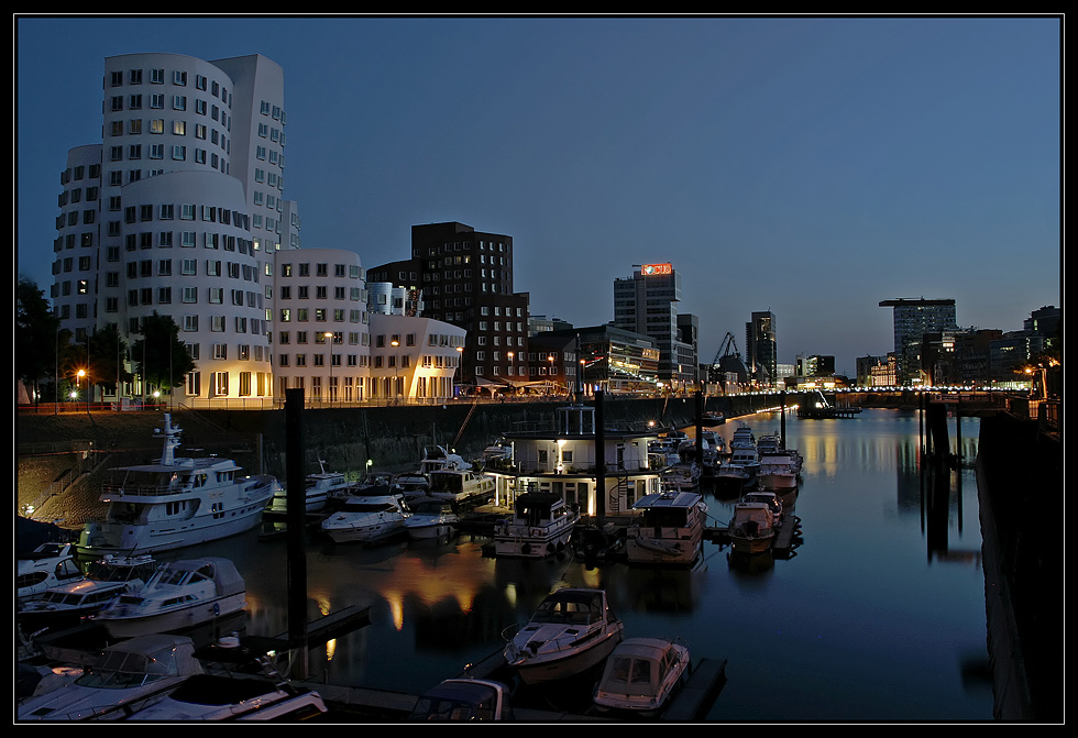 Media-harbour at blue hour