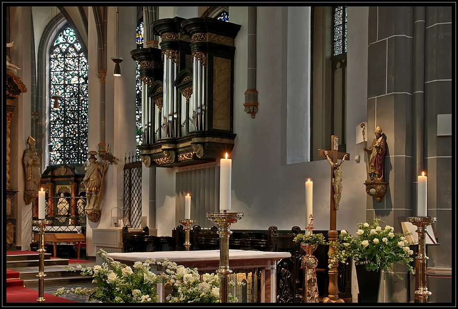 Die katholische Lambertuskirche in Düsseldorf