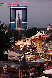 Kirmes am Rhein in Düsseldorf