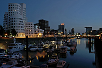 Media-harbour at blue hour